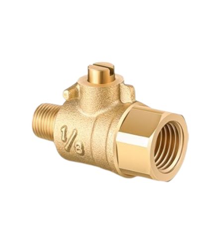 1/8" BSB x 1/4" Brass Test Tap / Cock for Backflow Valves