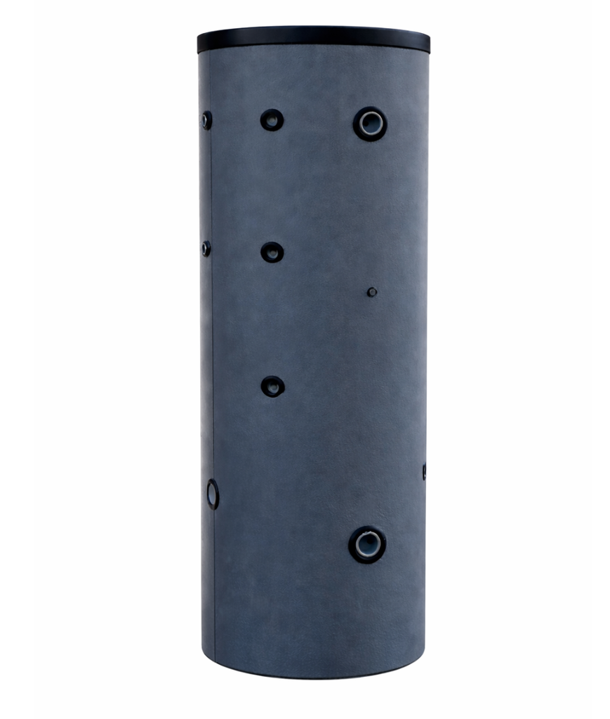 [TCBT-RIS-SS300] ThermaCon Buffer Tank Stainless Steel 6 Port Screwed, Rigid Insulation (300L)
